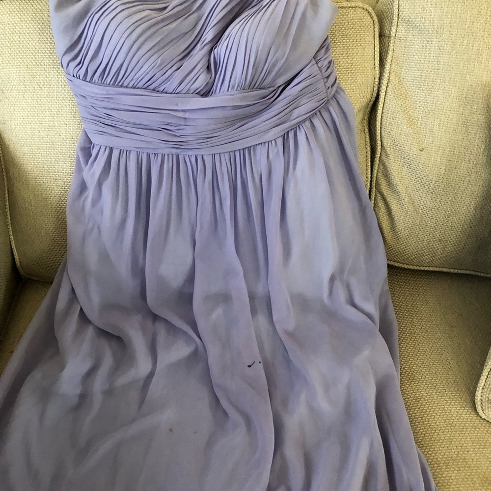 Elegant Lavender Strapless Dress